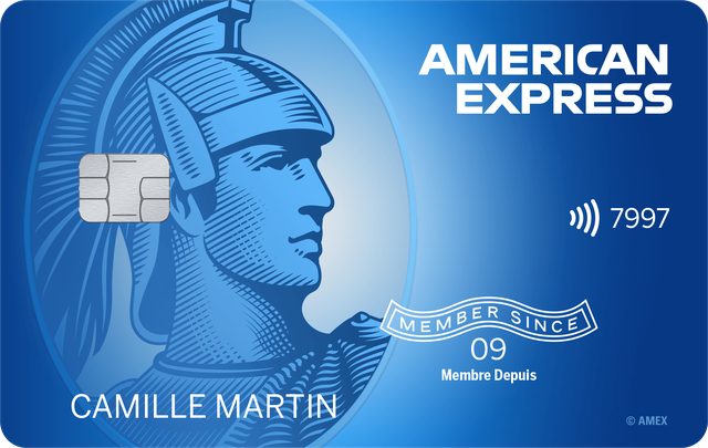 Visuel de la Carte Blue American Express