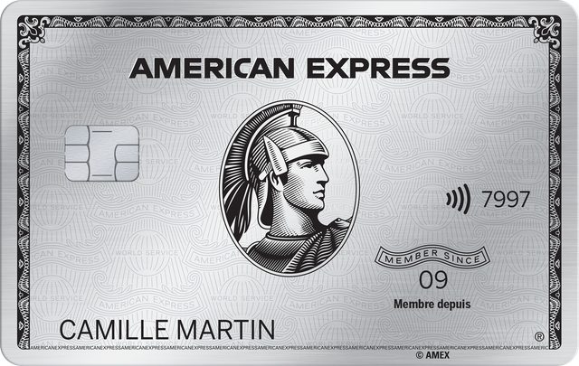 Visuel de la Carte Platinum American Express